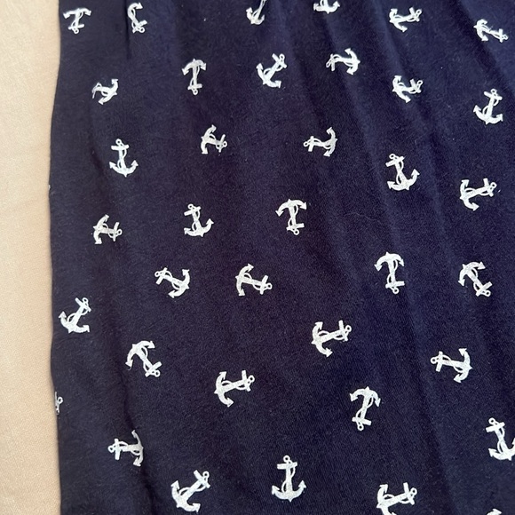 Xhilaration Navy Anchor Print Dress - Picture 2 of 5